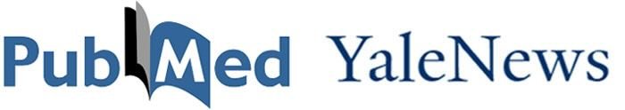 Logos of PubMed, Yale News, Newcastle University and NIH National Library of Medicine